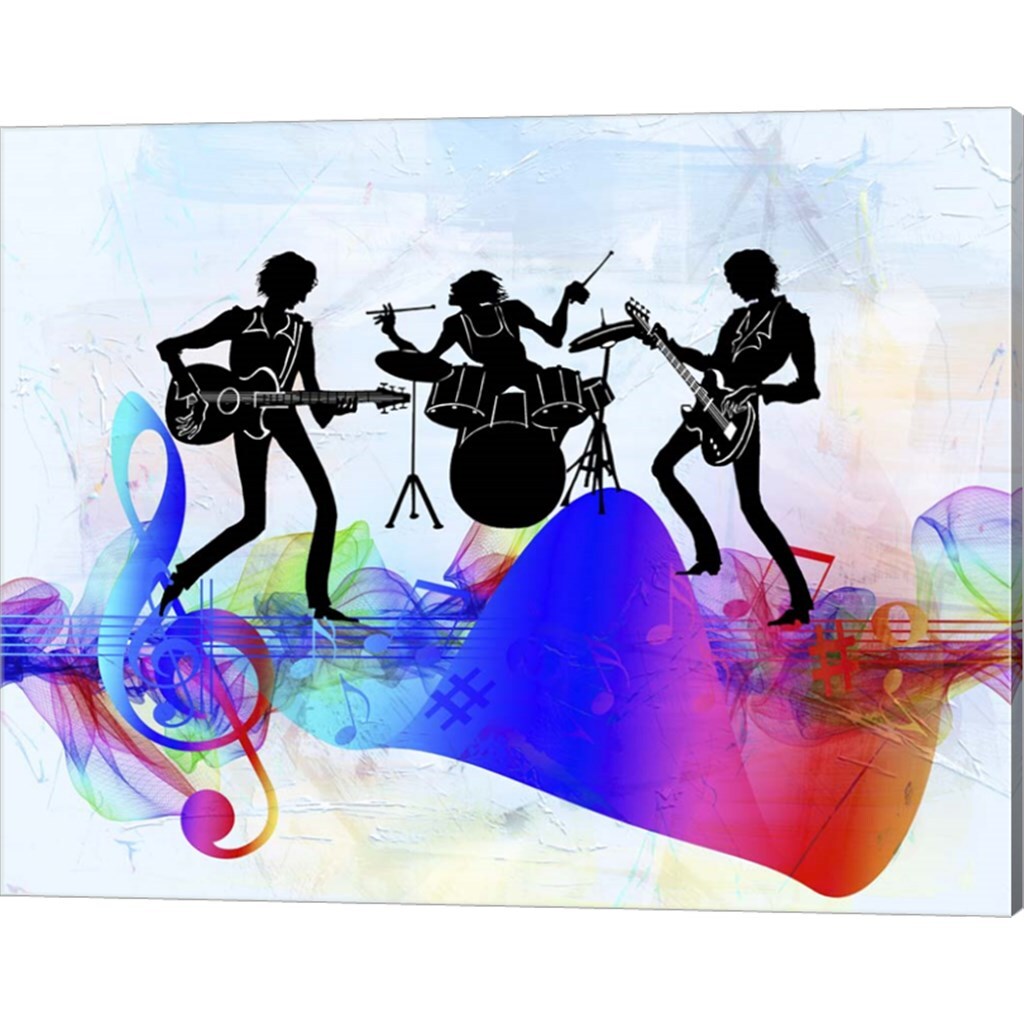 Rock Band by Ata Alishahi 20&#x22; x 16&#x22; Canvas Wall Art