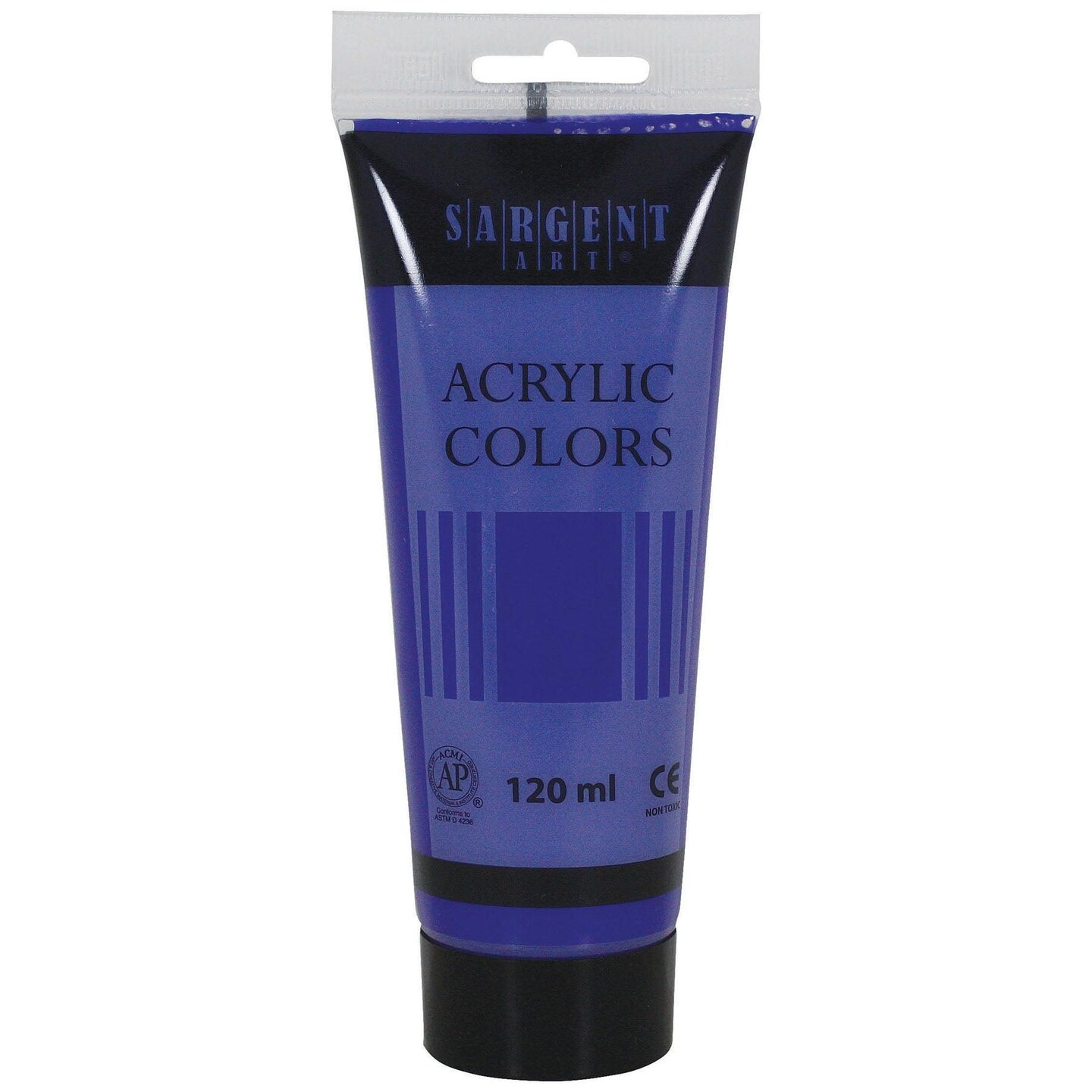 Acrylic Paint Tube, 120 ml, Dark Cobalt Violet, Pack of 6