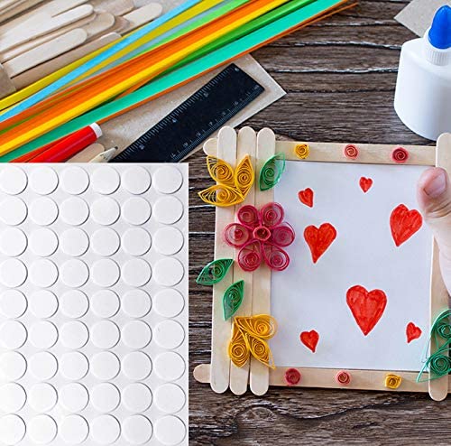 350 Pieces Clear Sticky Tack Adhesive Poster Tacky Putty Removable Round Putty Double-Sided Round No Traces Adhesive Sticke for Festival Decoration