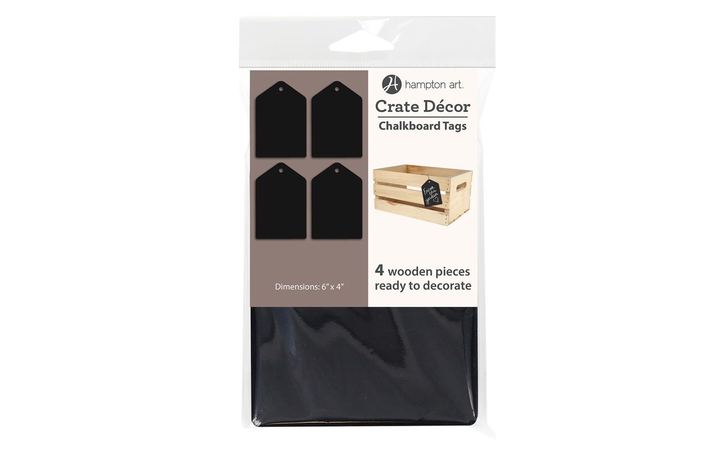 Crate Decor Chalkboard Tags 4pc
