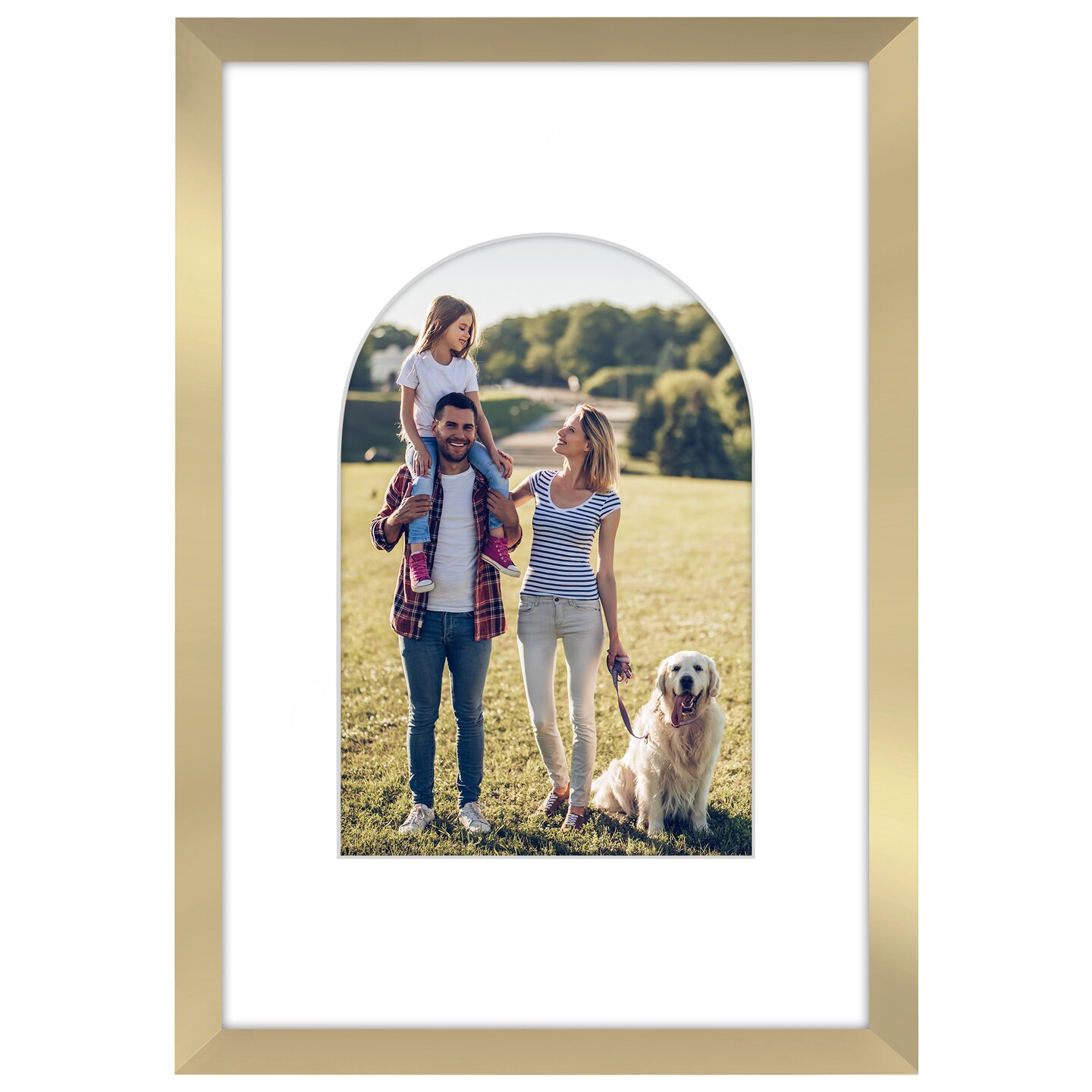 Americanflat Picture Frame with Arch-Shaped Mat - Ideal for Any Room, Living Rooms, Dorm Room