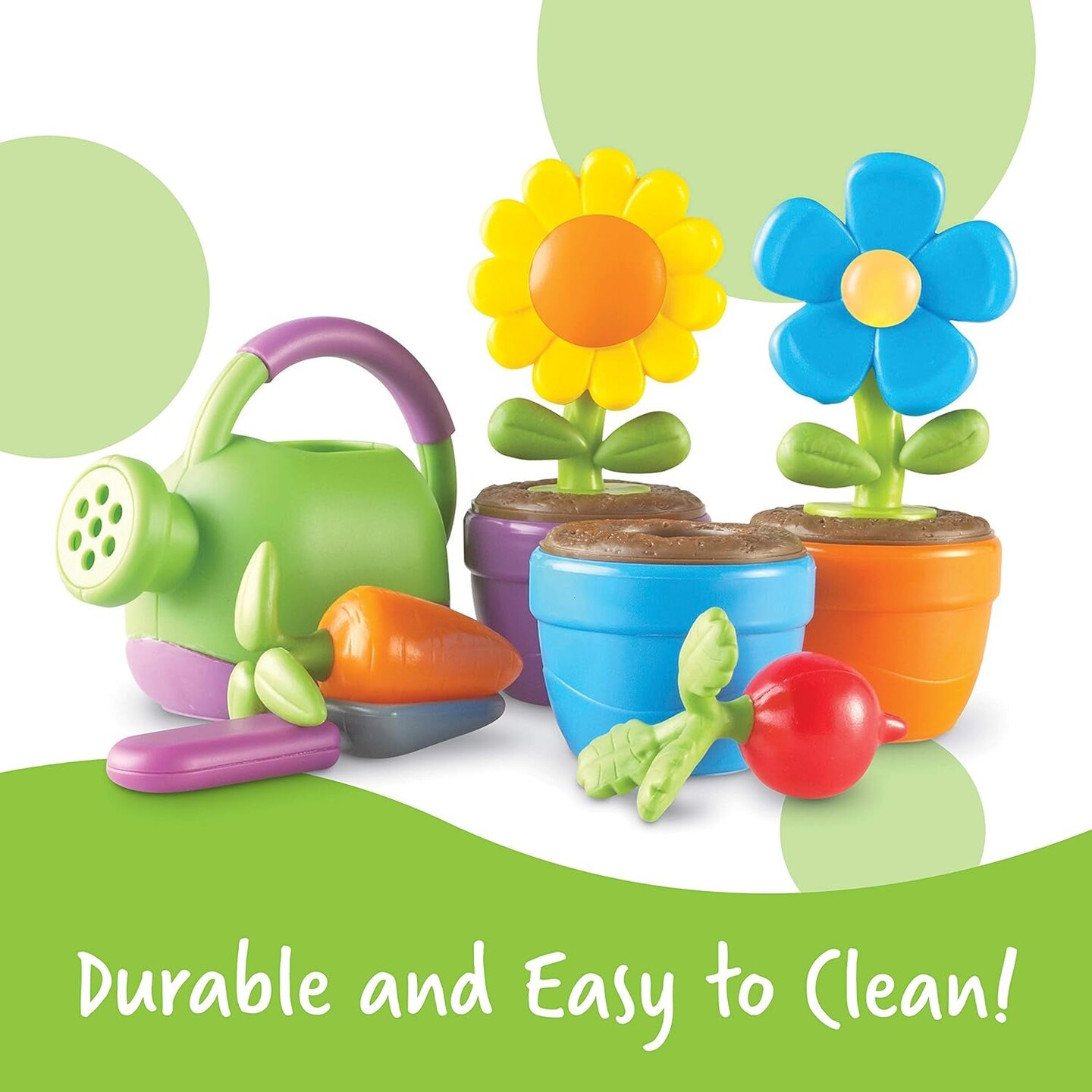 New Sprouts Grow It! Toddler Gardening Set - 9 Pieces, Ages 2+ Toddler Learning Toys, Garden Toys for Kids, Spring and Easter Toys for Boys and Girls