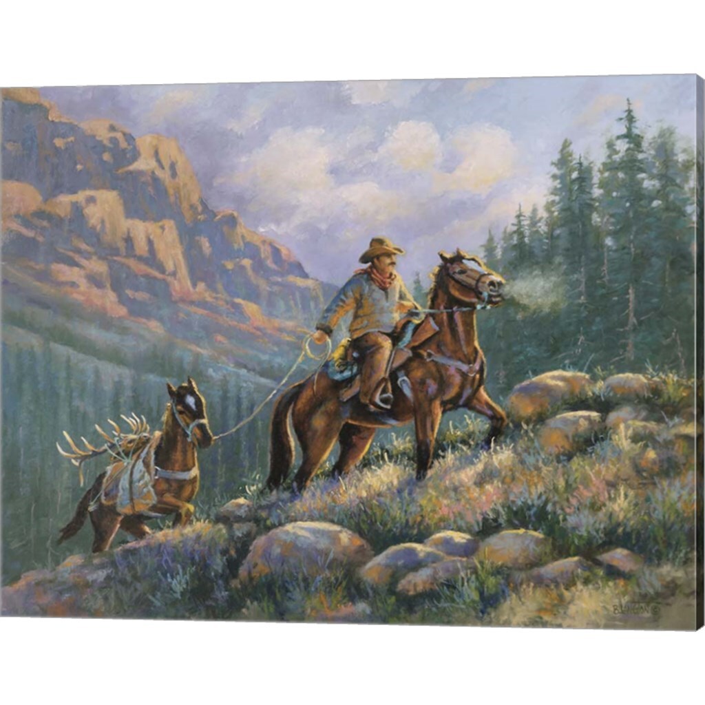 Packing Out by Bruce Langton 20&#x22; x 16&#x22; Canvas Wall Art