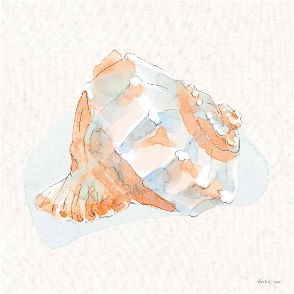 Seaside X by Beth Grove 12&#x22; x 12&#x22; Canvas Wall Art