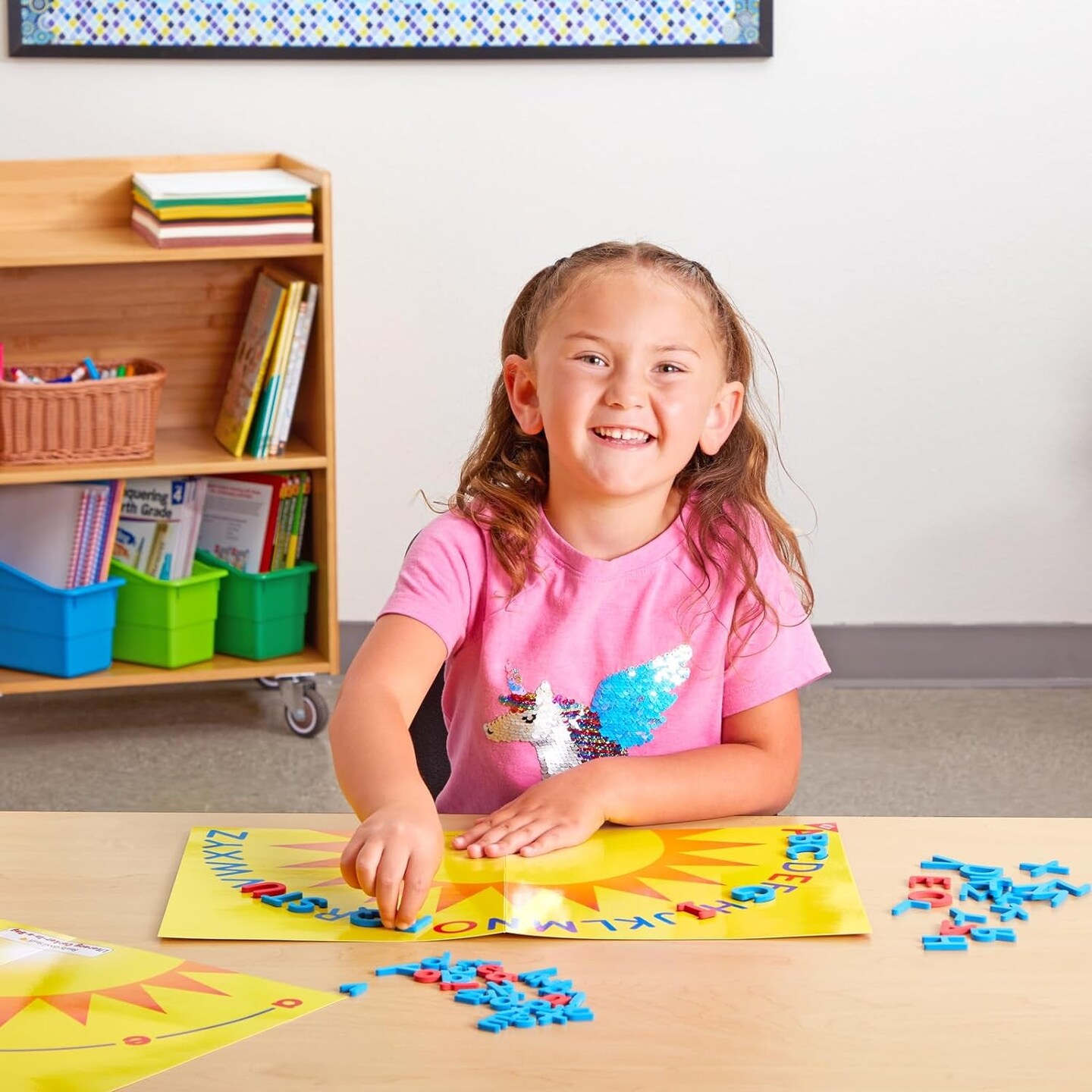 Alphabet Arch Literacy Center - Letter Recognition Activity - Includes 2 Play Mats, Foam Letters, Task Card Size 9&#x22; by 6&#x22;, Instructional Guide, and Storage Bag