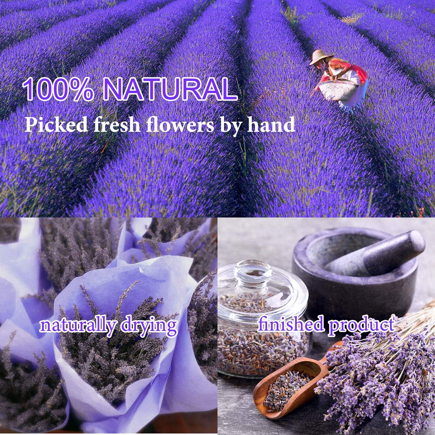 9 Bags Dried Flowers,100% Natural Dried Flowers Herbs Kit for Soap Making, DIY Candle Making,Bath - Include Rose Petals,Lavender,Don&#x27;t Forget Me,Lilium,Jasmine,Rosebudsand More