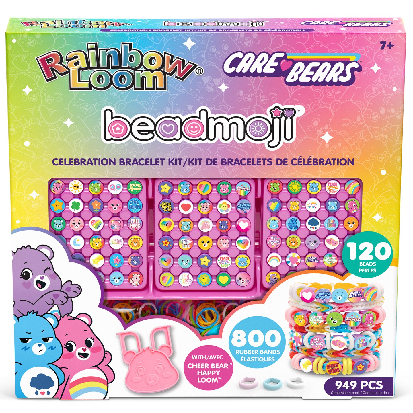 Beadmoji Care Bears Celebration Bracelet Kit, 949 Pieces