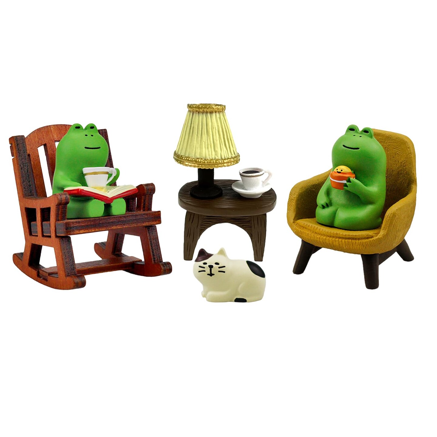 Miniature Frog Figurines Statue, Adorable Frog Collectibles for Desk and Bedroom Decor, Cute Frog Perfect Indoor Home Decorations and Gifts