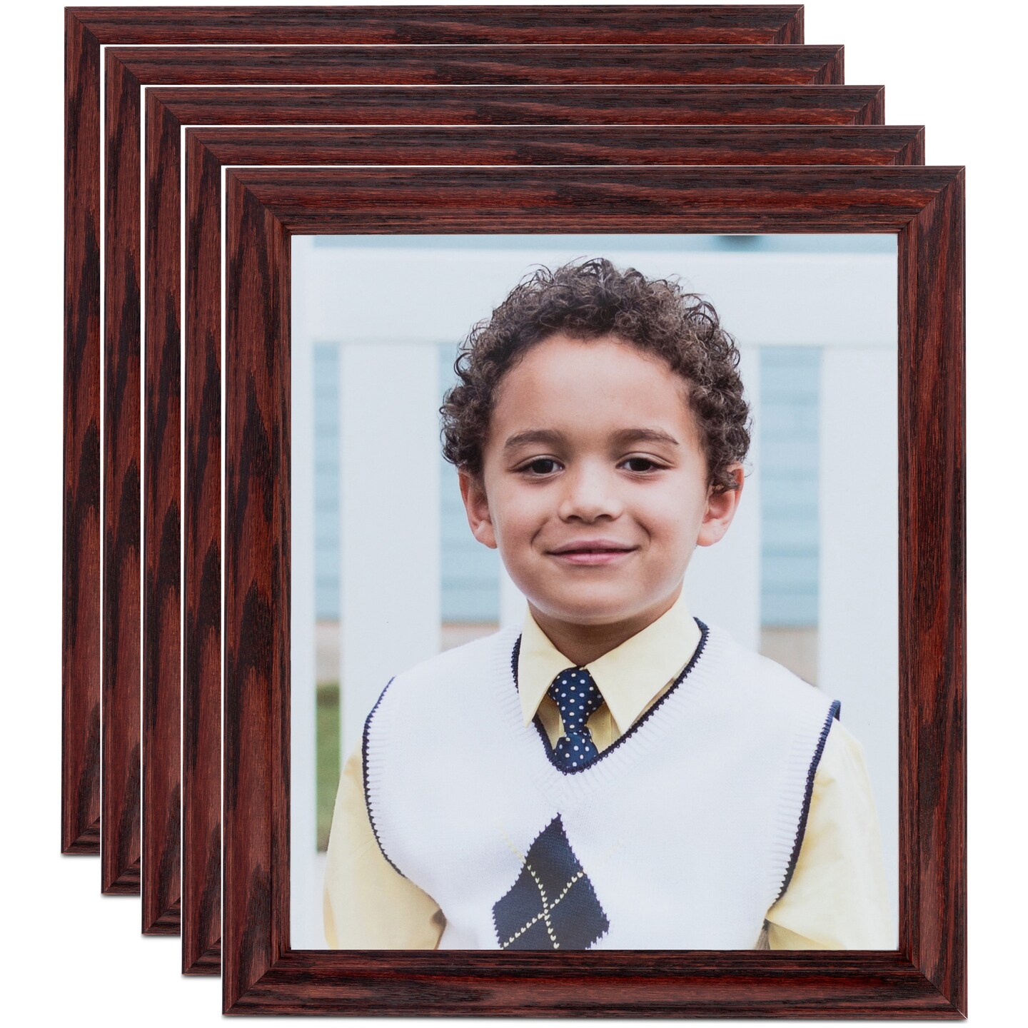 ArtToFrames 8x12 Inch Traditional Picture Frame, Multi Pack, Comes with Regular Glass (WOMPack-8-8x12)