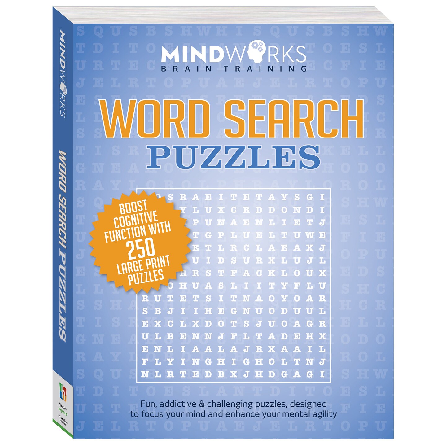 Mindworks: Word Search Puzzle Book, Puzzles Range Easy To Difficult, 288 Pages