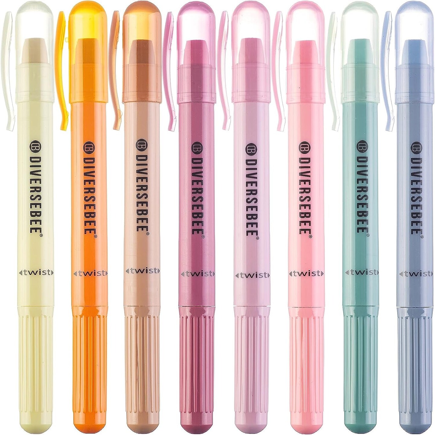 Bible Highlighters and Pens No Bleed, 8 Pack Assorted Colors Gel Highlighters Set, Cute Bible Markers Study Journaling School Supplies & Accessories (Pastel)