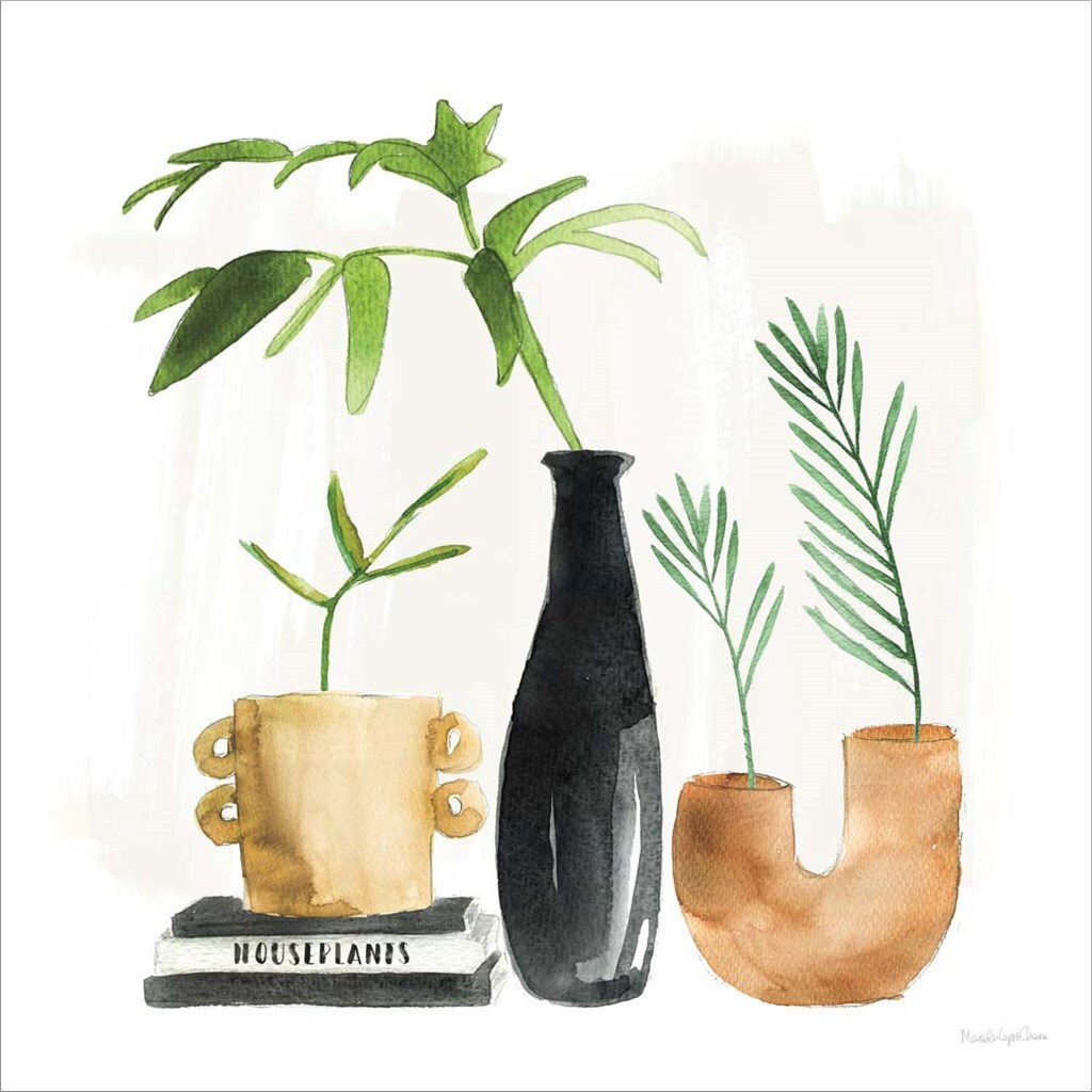 Weekend Plants III by Mercedes Lopez Charro 13&#x22; x 13&#x22; Framed Wall Art
