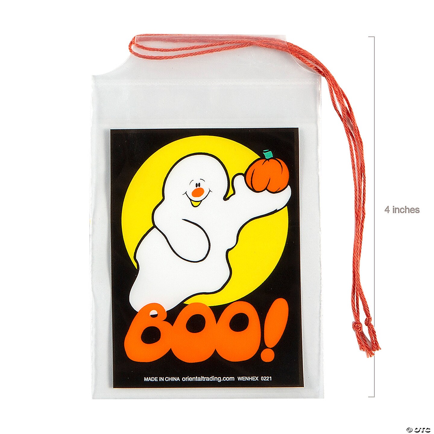 2 3/4&#x22; x 4&#x22; Bulk 144 Pc. Mini Halloween Plastic Drawstring Treat Bags