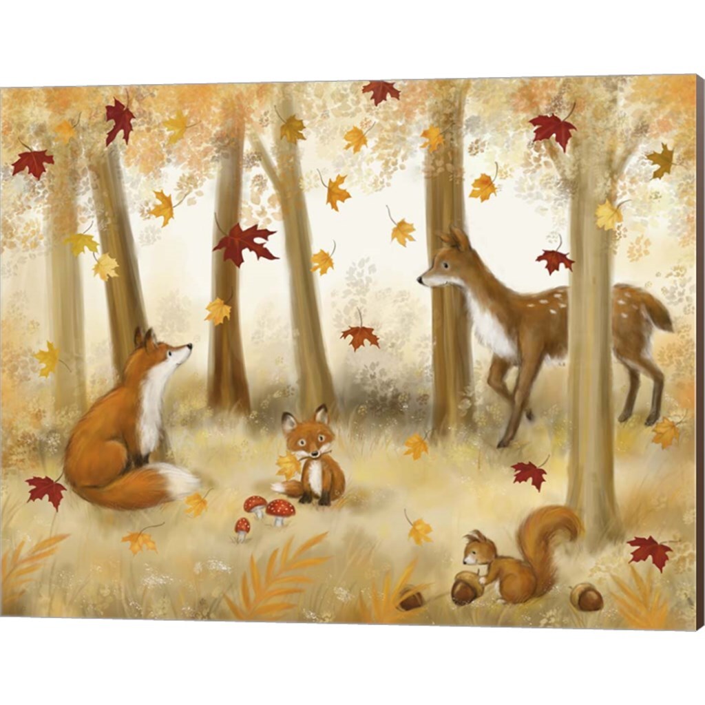 Autumn Scene by Makiko 20&#x22; x 16&#x22; Canvas Wall Art