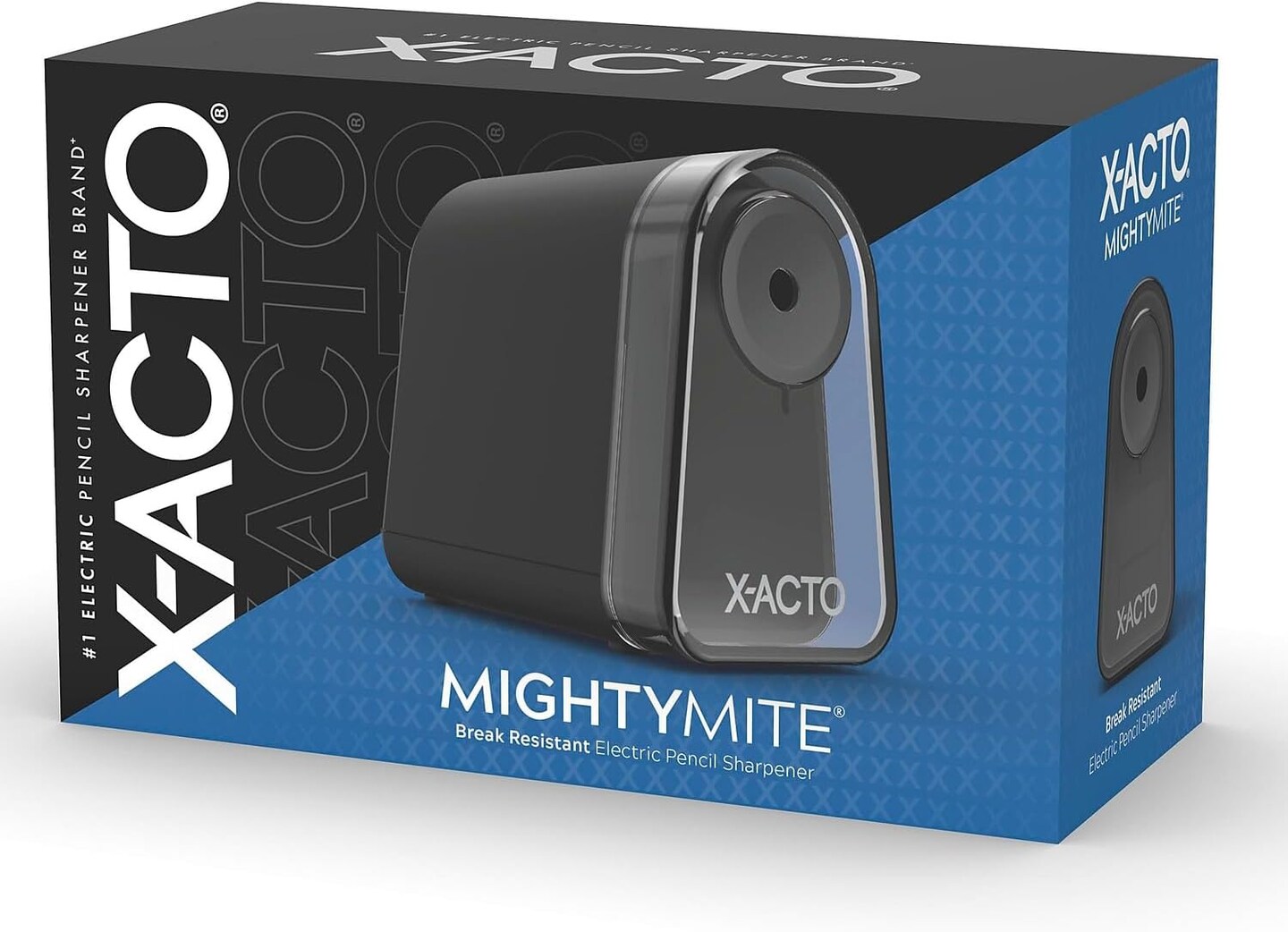 Black/Silver Mighty Mite Electric Pencil Sharpener (19501/19501X)