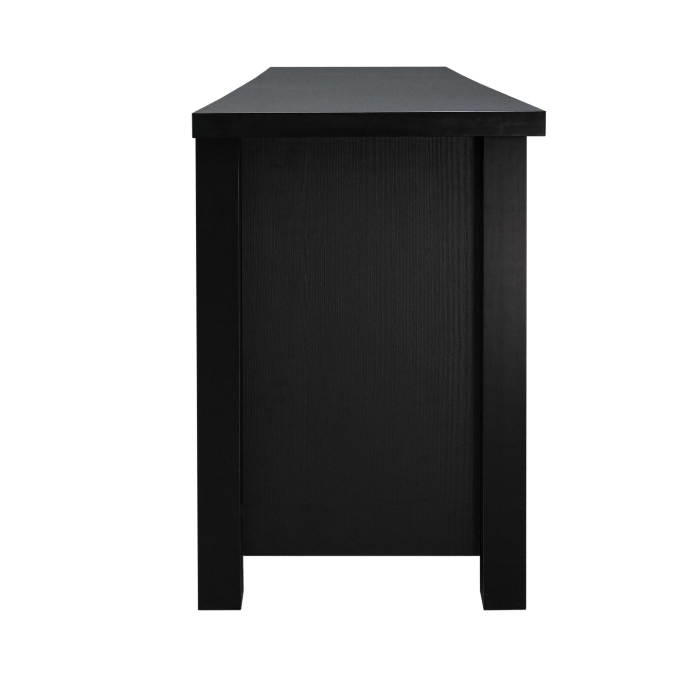 Merrick Lane Galena Traditional Full Glass Door 65&#x22; TV Stand for up to 80&#x22; TVs