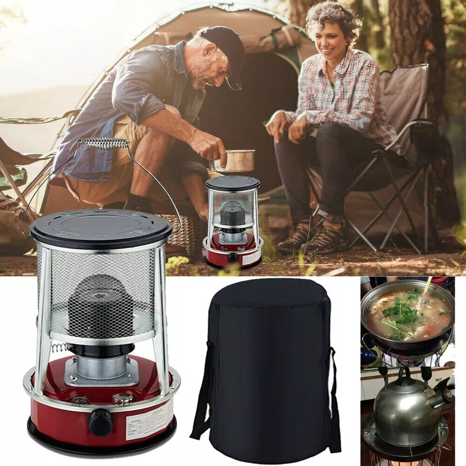 Portable Kerosene Stove Heater 9000 BTU 1.2 Gallon Outdoor Camping Cooking