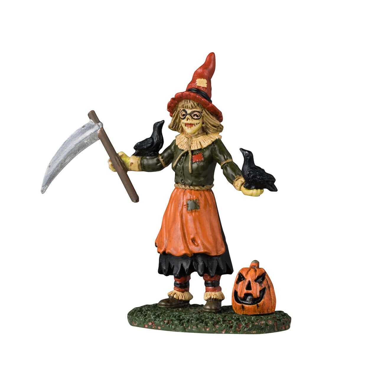 Lemax Spooky Town Halloween Village Accessory Crow Mother Scarecrow Figurine