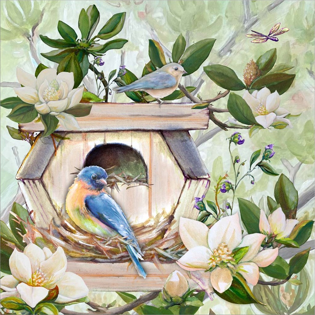 Birdhouse I by Diannart 12&#x22; x 12&#x22; Canvas Wall Art