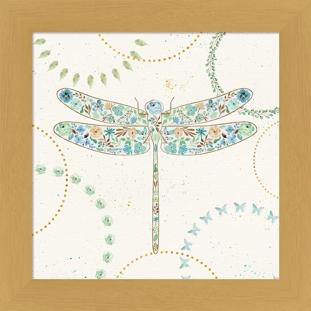 Flutterby Blooms III by Jess Aiken 13&#x22; x 13&#x22; Framed Wall Art