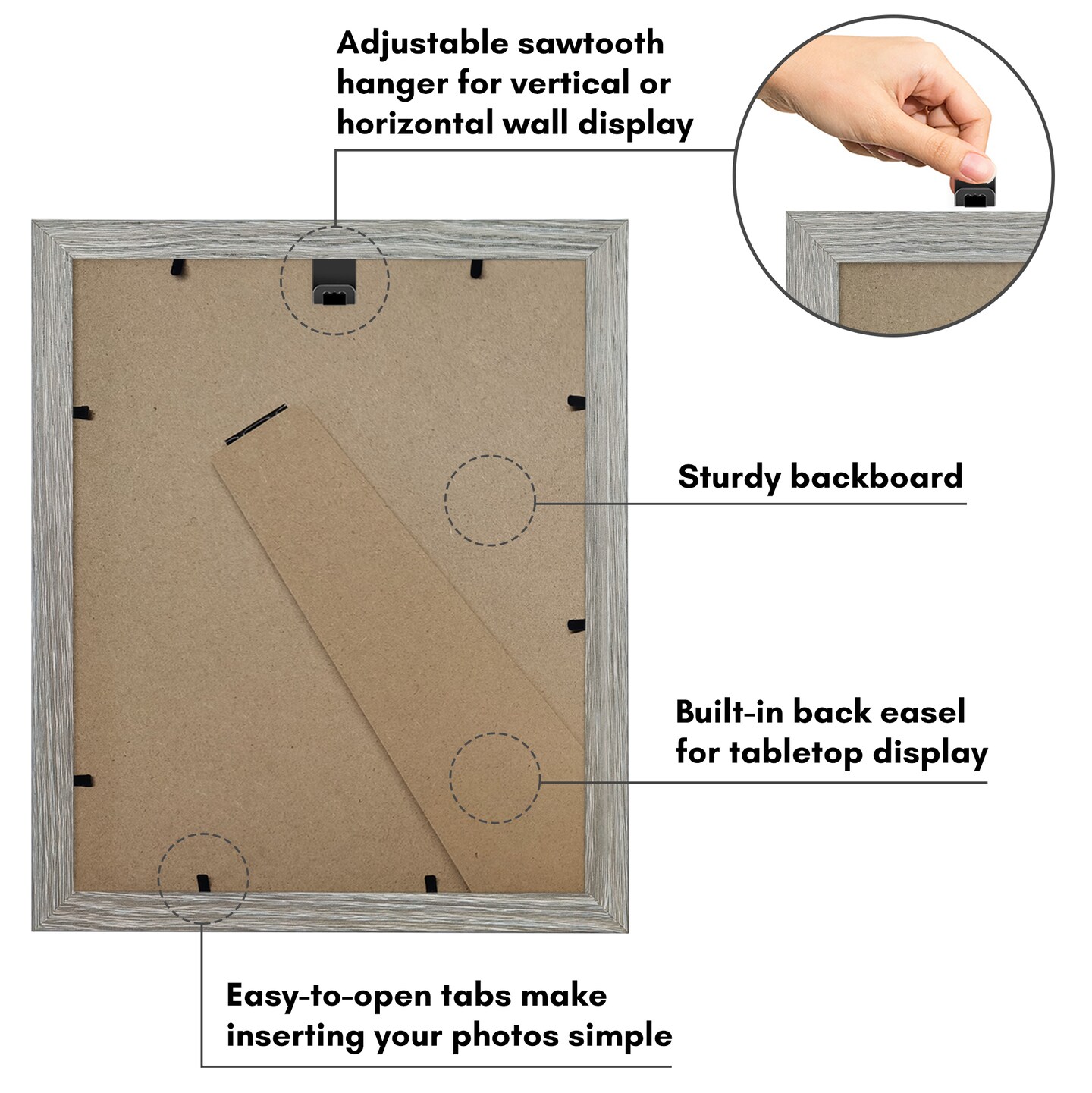 Americanflat Picture Frame with Arch-Shaped Mat - Ideal for Any Room, Living Rooms, Dorm Room