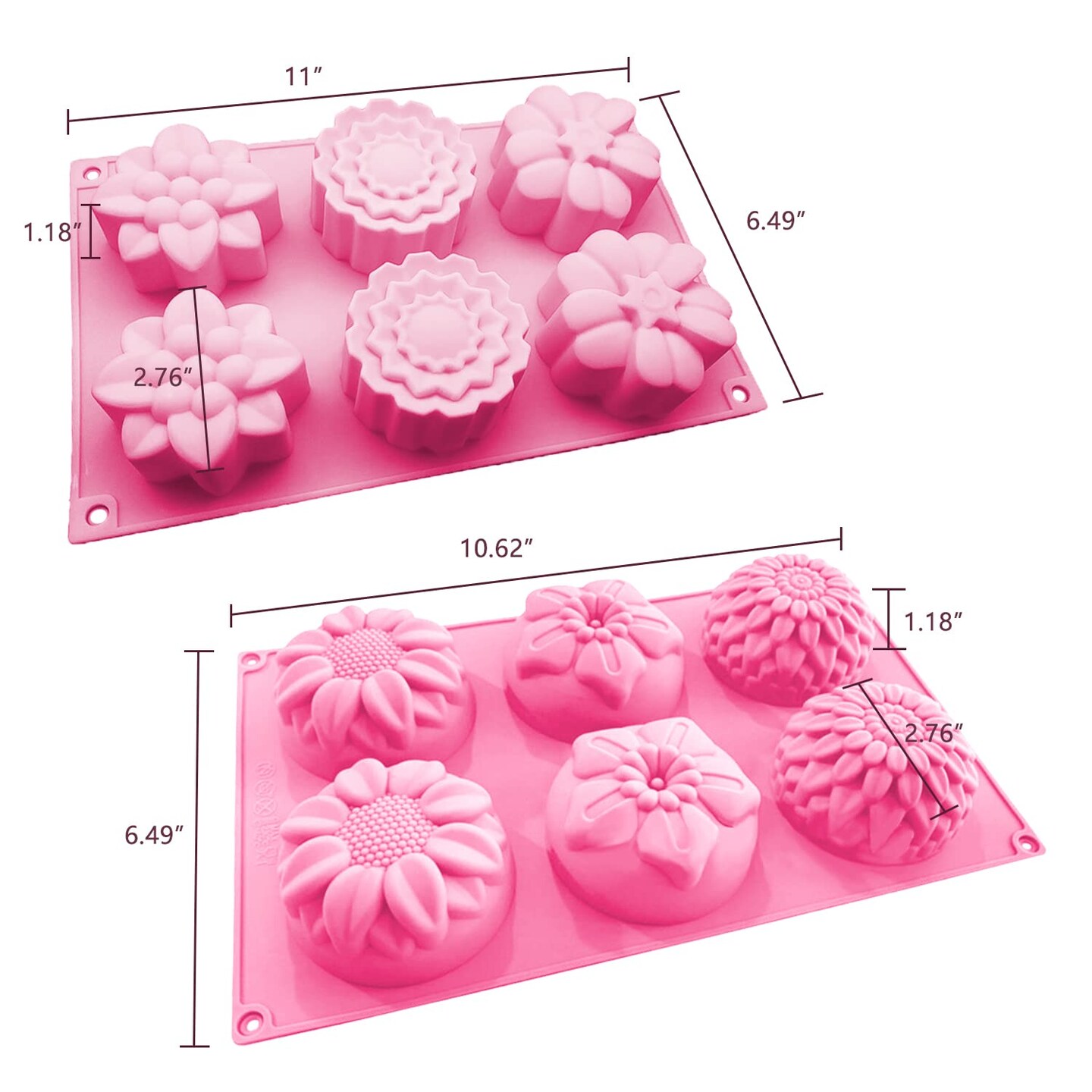 Flower soap molds best sale