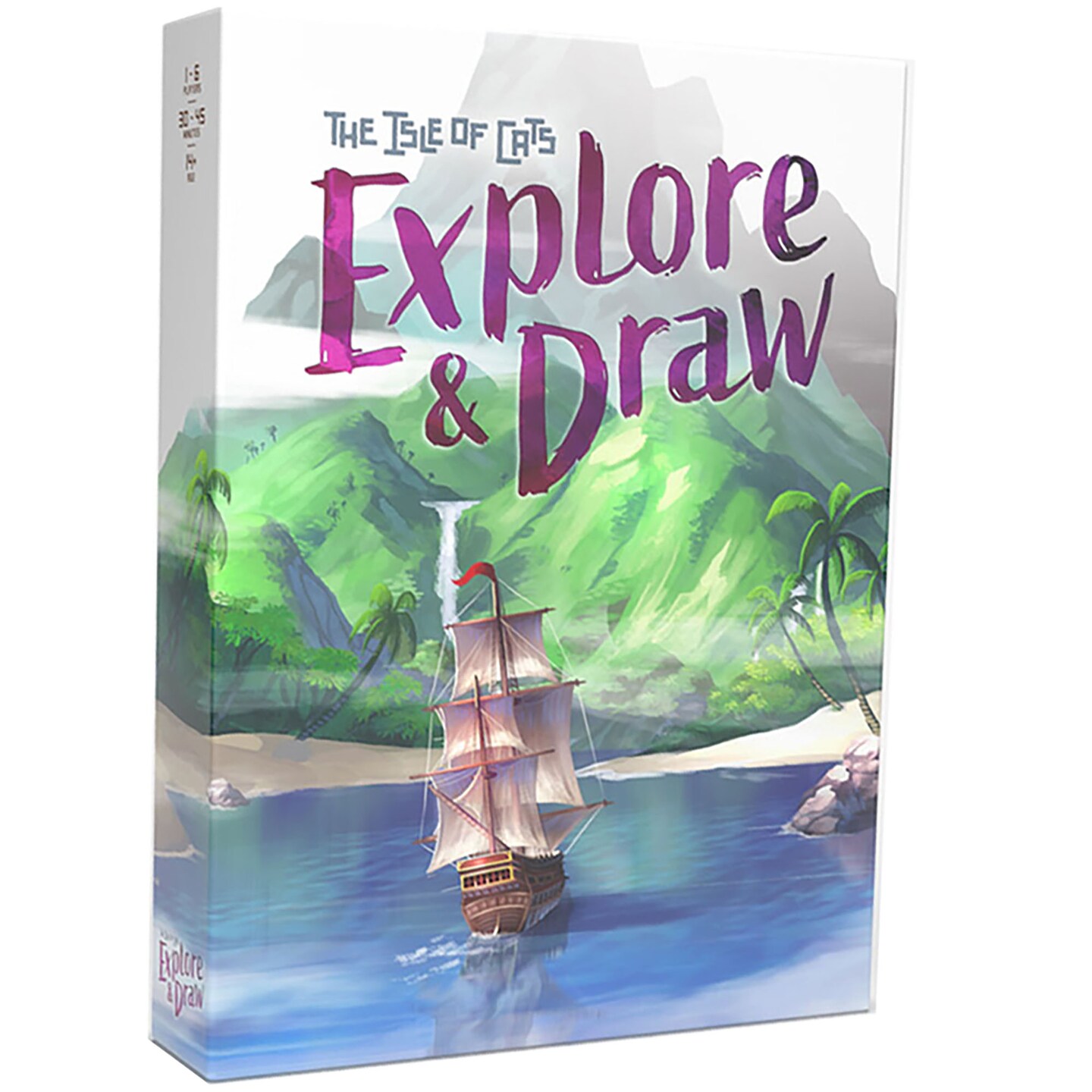 The Isle of Cats: Explore &#x26; Draw - Boardgame, Ages 10+, 1-6 Players, 30-45 Min