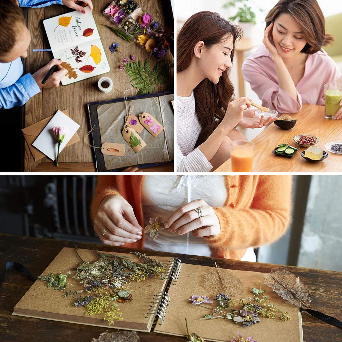 16 Bags Dried Flowers,100% Natural Dried Flowers Herbs Kit for Soap Making, DIY Candle Making,Bath - Include Rose Petals,Lavender,Don&#x27;t Forget Me,Lilium,Jasmine,Rosebudsand More
