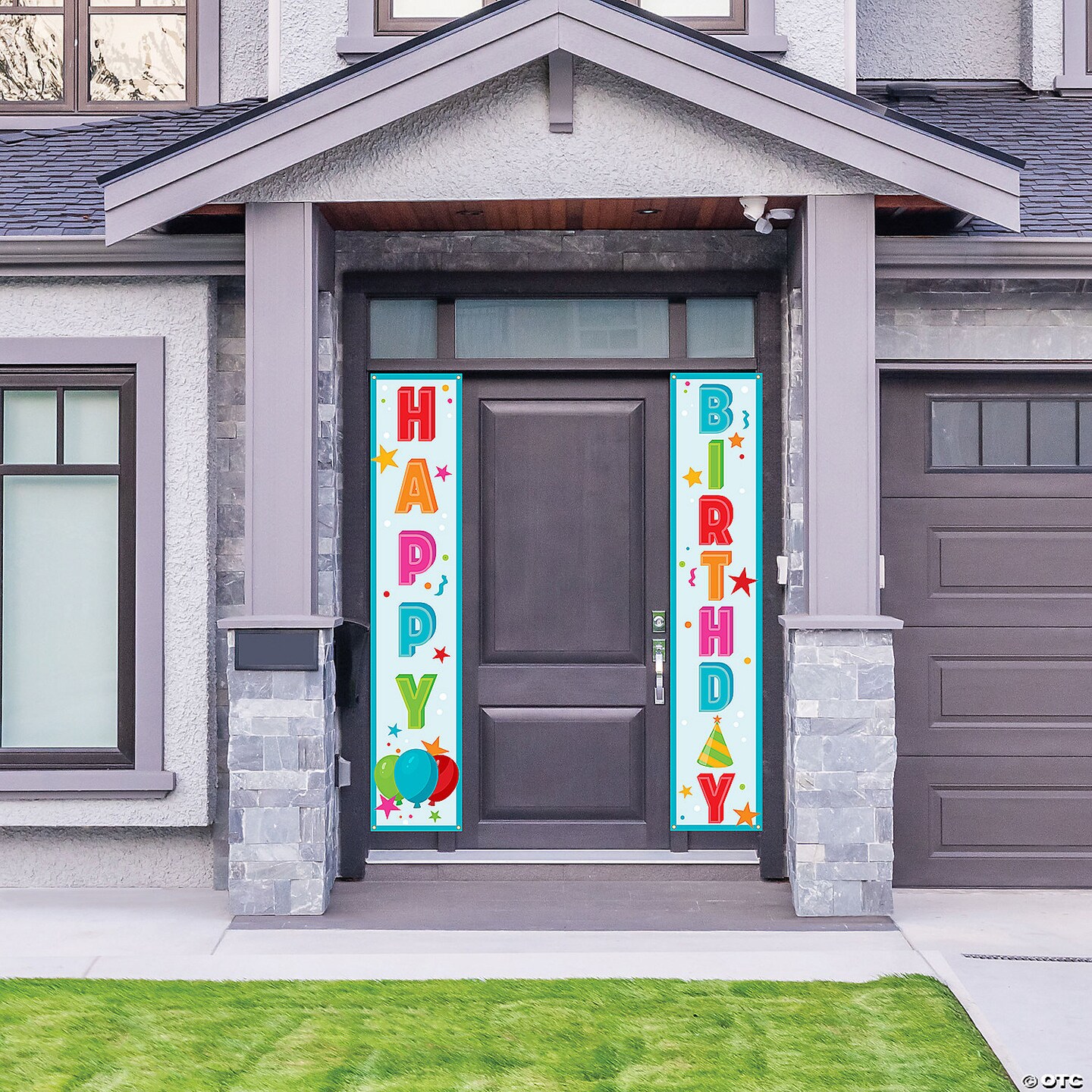 Happy Birthday Vertical Banner Set - 2 Pc.