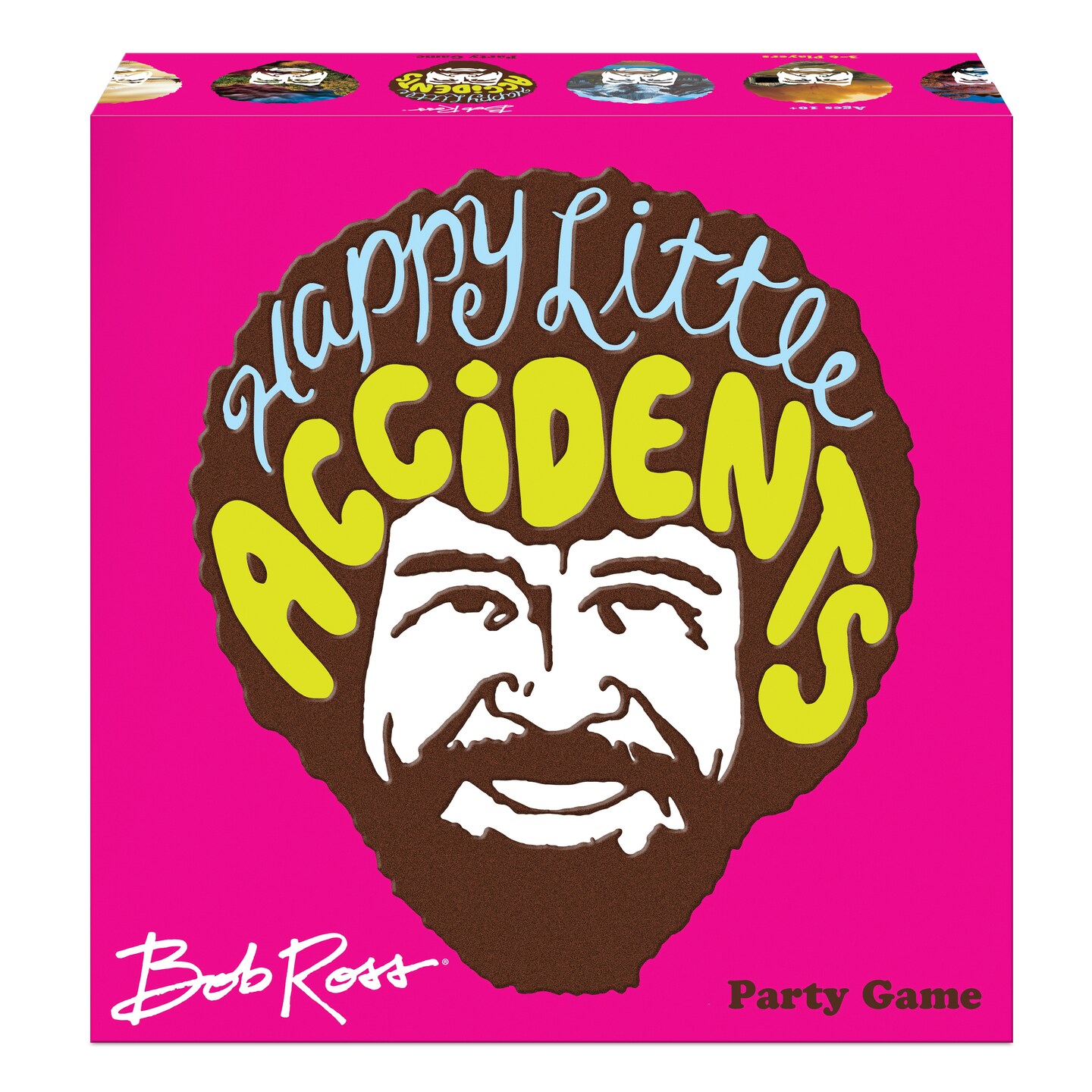 Big G Creative: Bob Ross Happy Little Accidents Game, Social Party Game for Friends and Family, 15 Minute Play Time, For 3 to 6 Players, Ages 10 and up