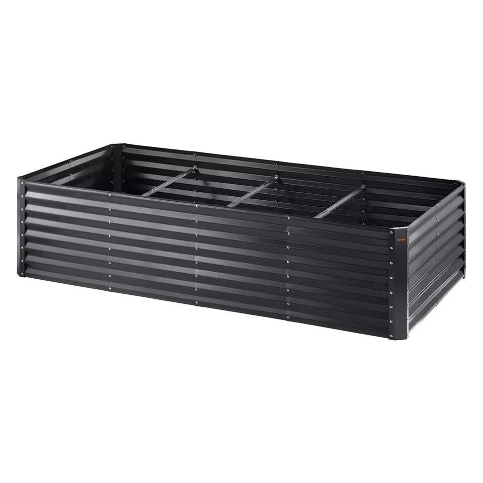VEVOR Galvanized Raised Garden Bed Planter Box 94.5x47.2x23.6&#x22; Flower Vegetable
