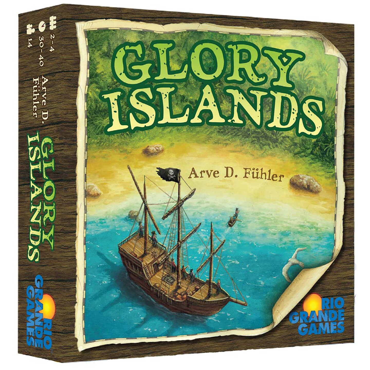 Rio Grande Games: Glory Islands - Pirate Adventure Board Game. 2-4 Players. Ages 14+, 30-60 Min Game Play