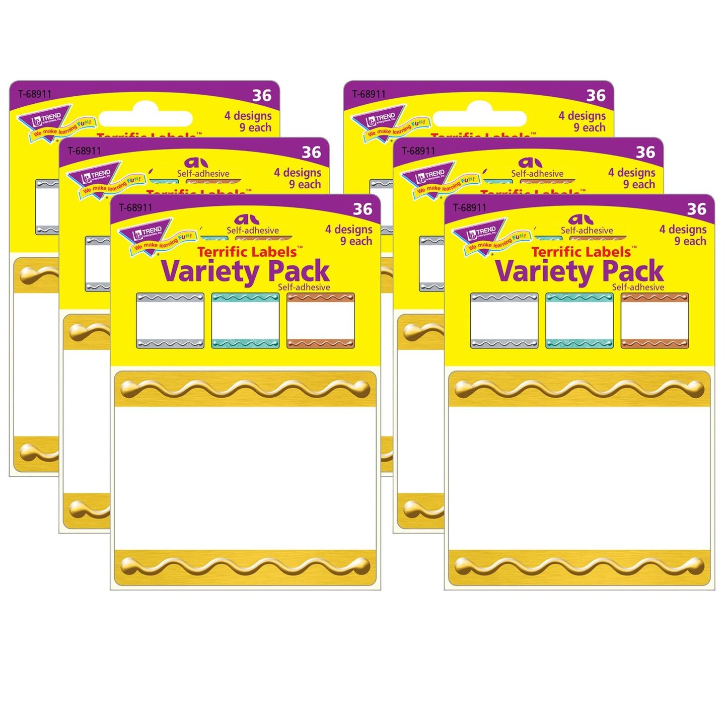 Trend I Metal Embossed Terrific Labels Variety Pack