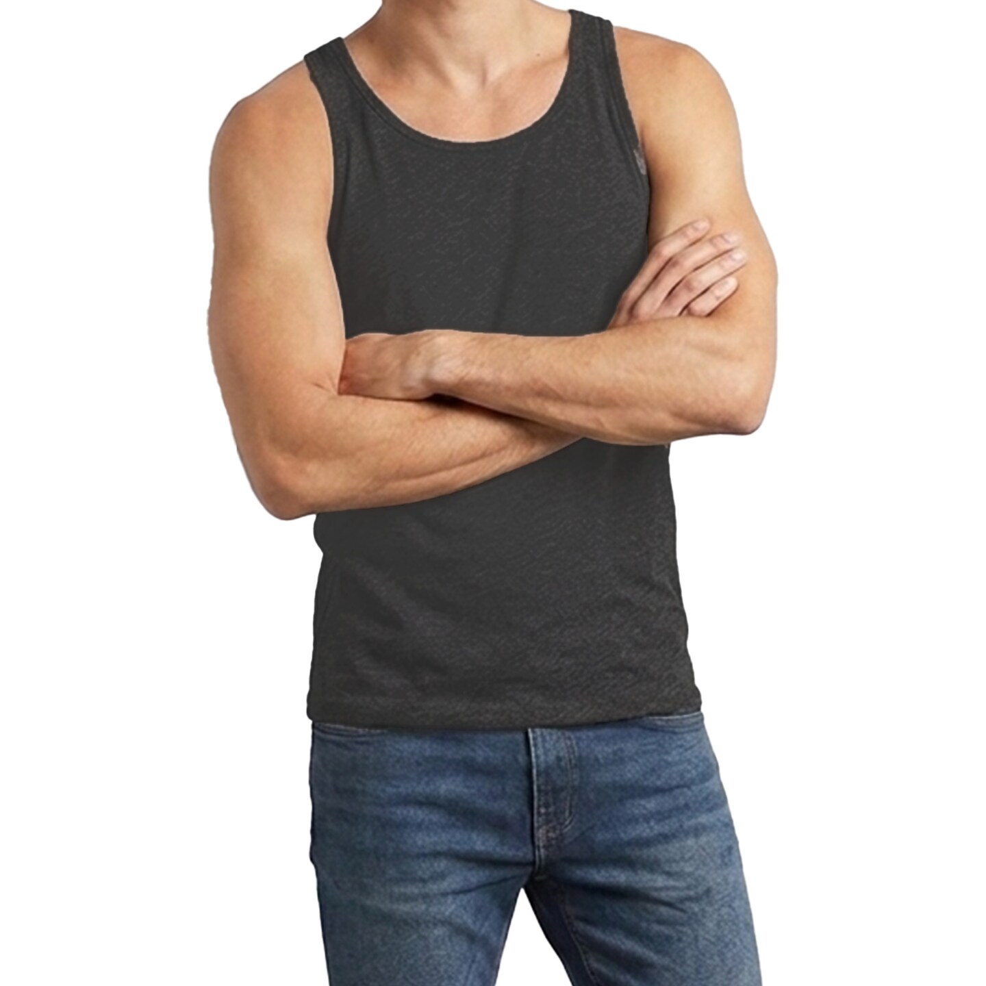 BELLA + CANVAS Men's Heather CVC Tank, Gym & Muscle Sleeveless Tank Top