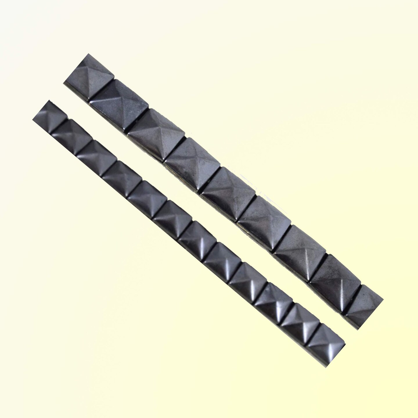 1 Yard Gunmetal Iron On Stud Tape Trim 3/8 Inch Metallic Accent Strip