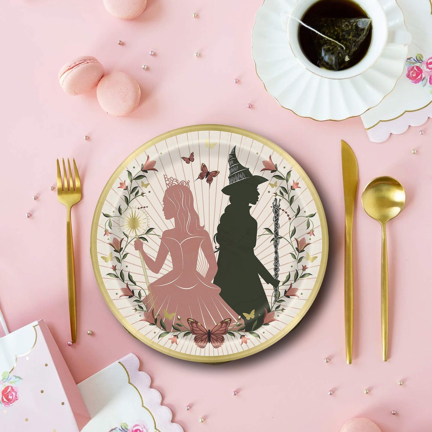 8 Count Wicked Party Disposable Paper Dinner Plates for Birthday Themed Celebration 9&#x22;