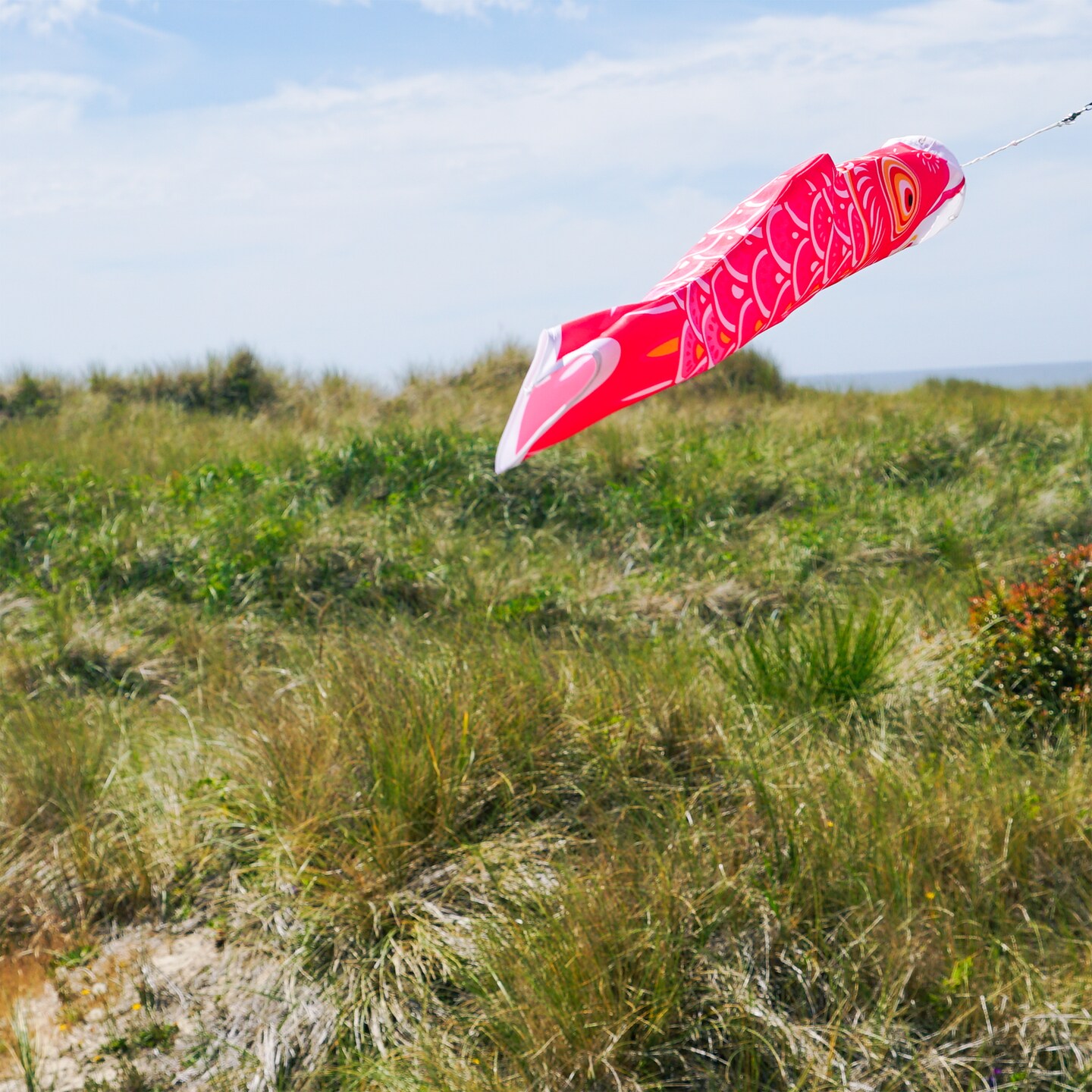In the Breeze 5124 - 24 Inch Pink Koi Fish Windsock - Outdoor Koi Decoration - Carp Windsocks