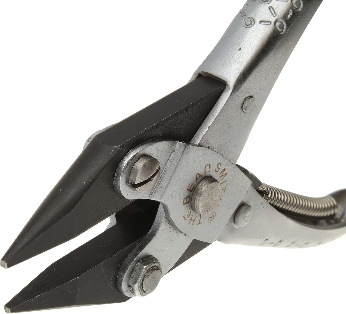 The Beadsmith Chain Nose Parallel Pliers with Spring, Flat Grip for Jewelry Making, Wirework & Repair