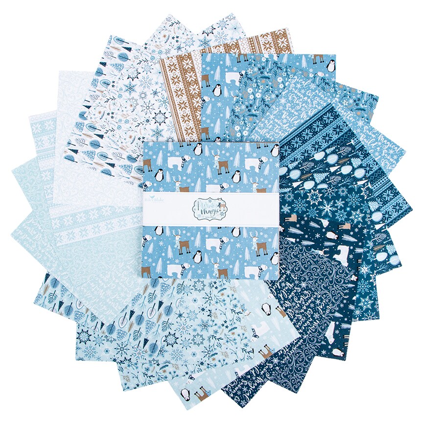 Winter Magic 10&#x22; Square Pack (Layer Cake / 10&#x22; Stacker) by Dani Mogstad for Riley Blake (10-16360-42)