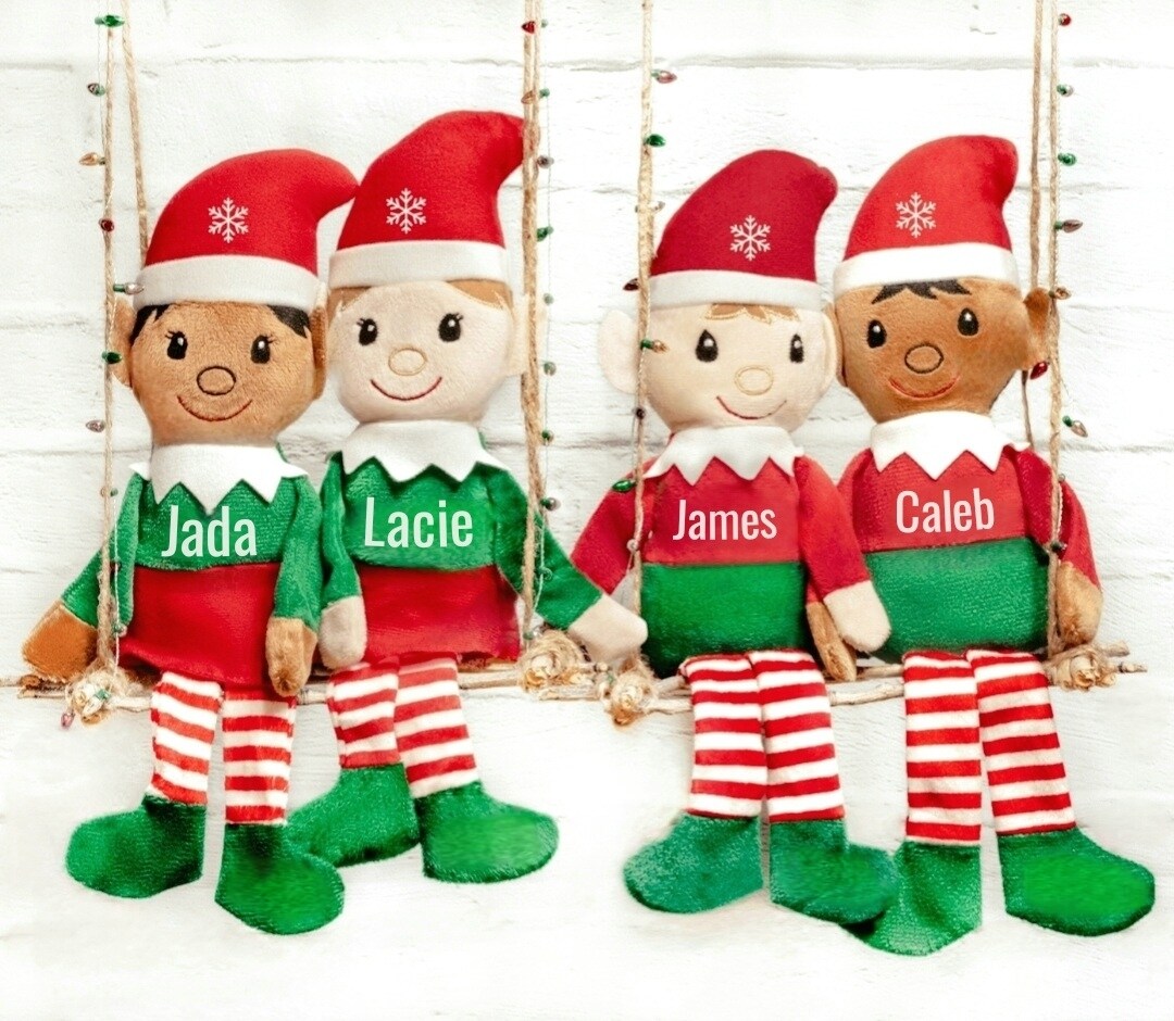Custom Christmas Elf Plushie, Elf On The Shelf Christmas Gift, Boy Girl ...