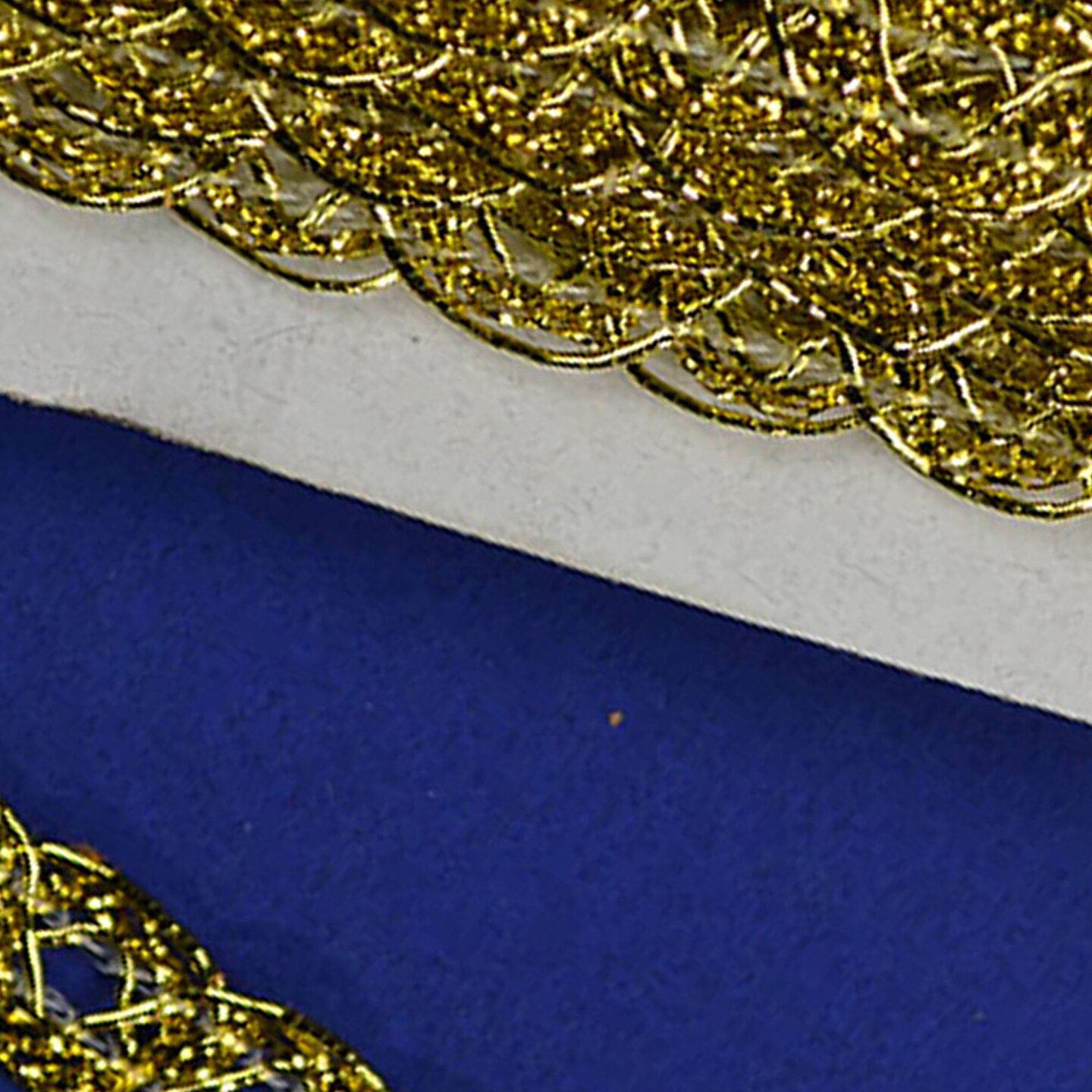 3/8&#x22; x 15 Yards Gold Trim 5 Packs Metallic Chain Braid Trim