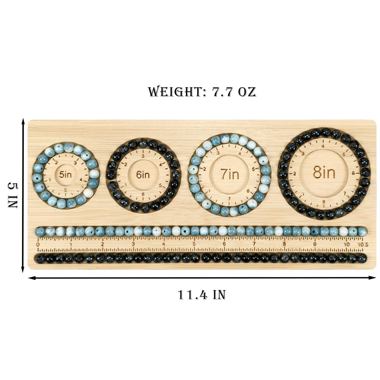 Bead Boards for Jewelry Making, Bamboo Beading Board for Bracelet, Bracelet Bead Board,Jewelry Making Supplies,Beading Tray