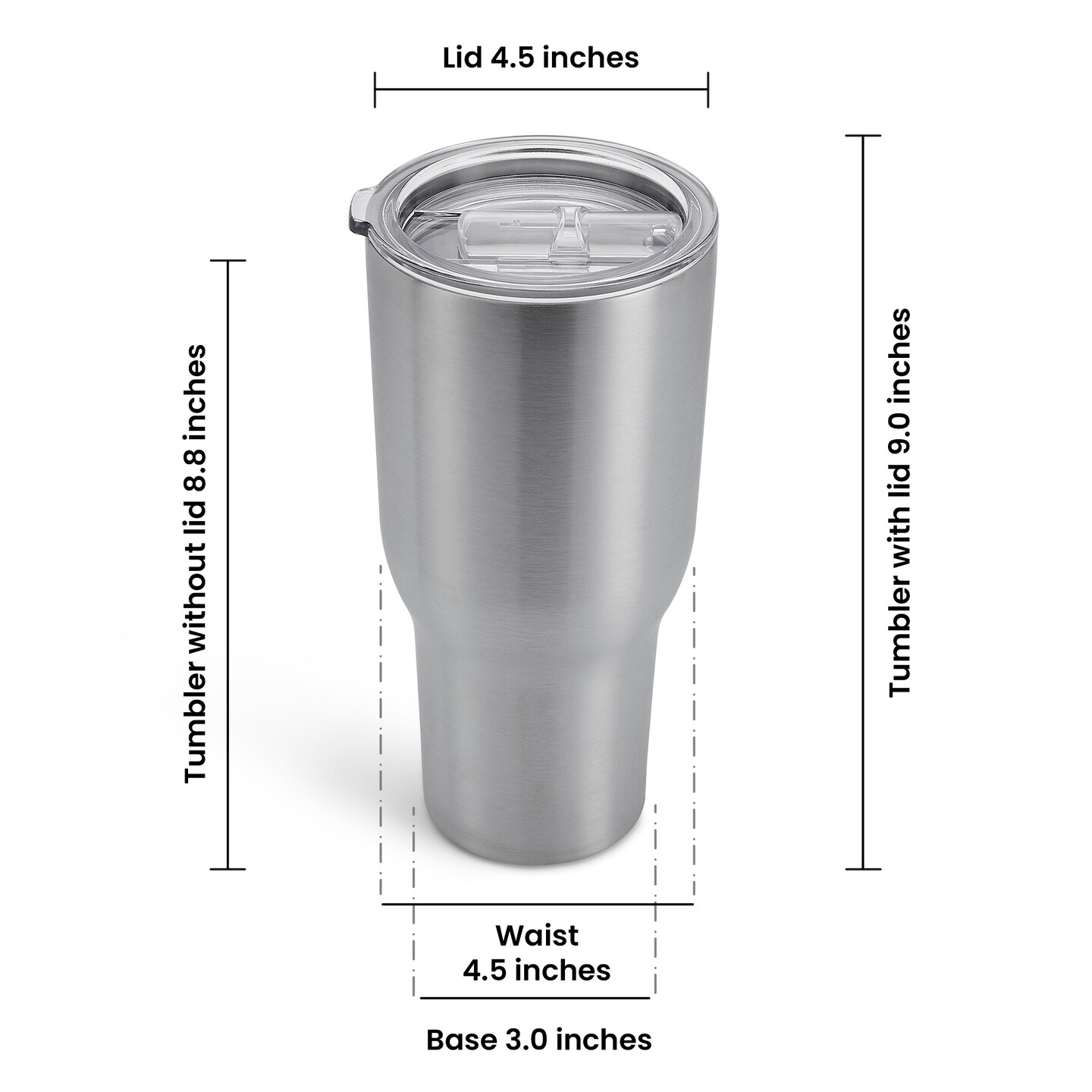 Makerflo 40 oz Stainless Steel Sublimation Tumbler with Lid & Straw | Craft-Ready for DIY Gifts & Personalization (Sublimation, Epoxy, UV DTF, Vinyl, and Laser Engraving)