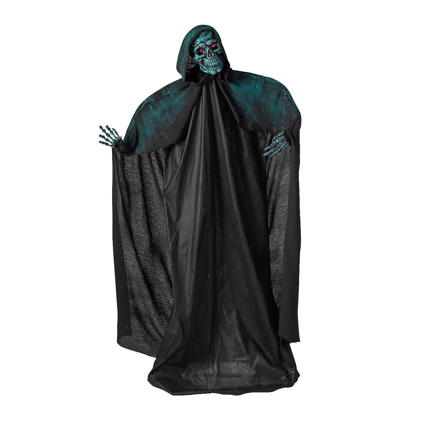 5.5 Ft Animated Standing Skeleton of Death Halloween Decoration