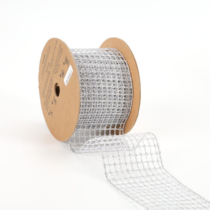 LaRibbons 2 1/2&#x22; Wired Ribbon | &#x22;Netting&#x22; | 10 Yard Roll
