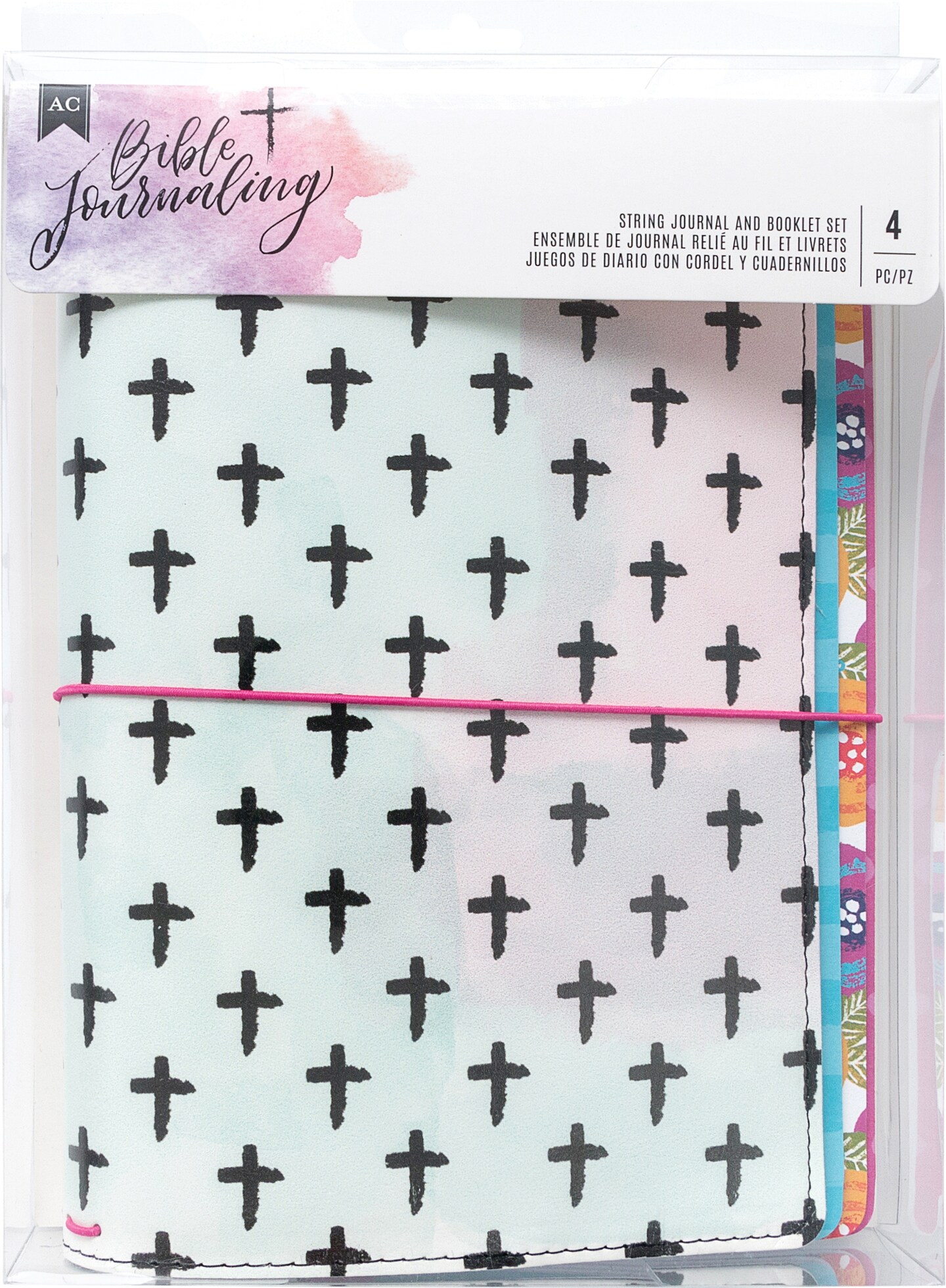 American Crafts Bible Journaling String Journal-Cross