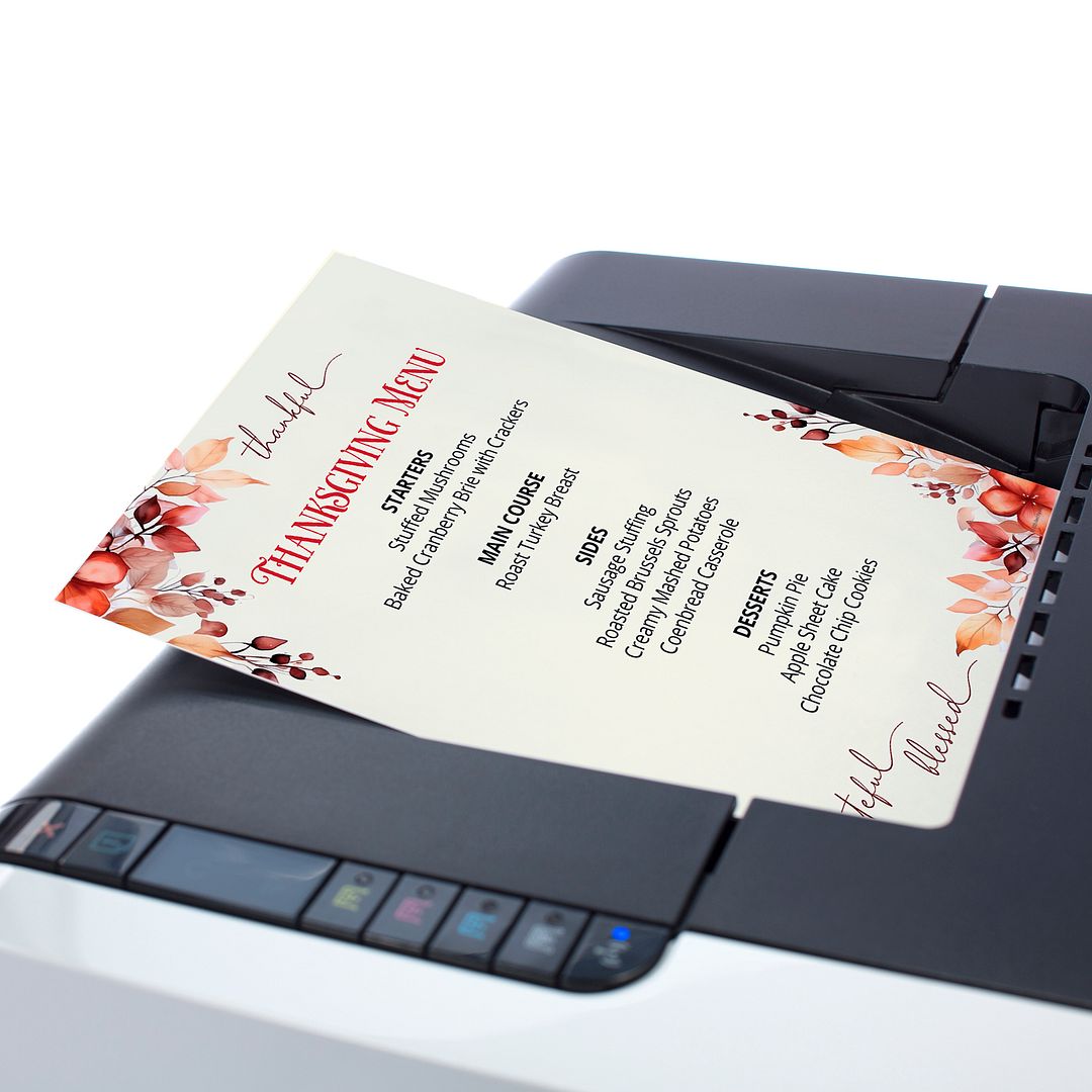 Great Papers! Stationery Fall Letterhead, Thankful, Grateful, Blessed, 8.5&#x22;x11&#x22;, Printer Friendly, 50 Sheets
