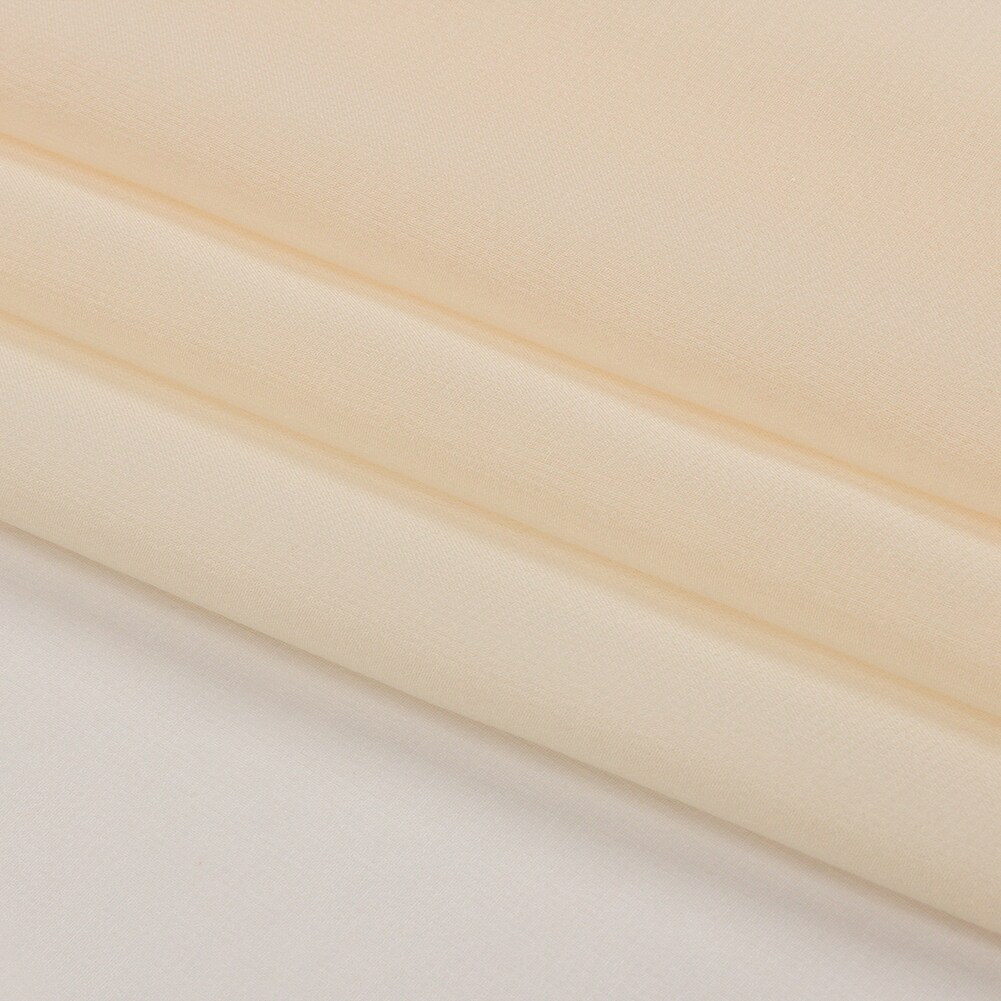 1 Yard Silk Chiffon Fabric Lightweight Sheer Ethereal Nude Tone, 44 Inches Wide