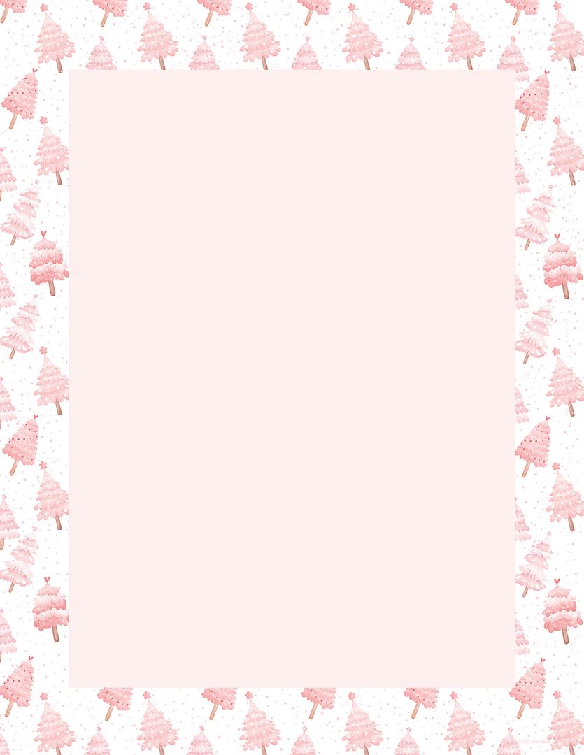 Great Papers! Stationery Holiday Letterhead, Pink Christmas, 8.5"x11", Printer Friendly, 50 Sheets