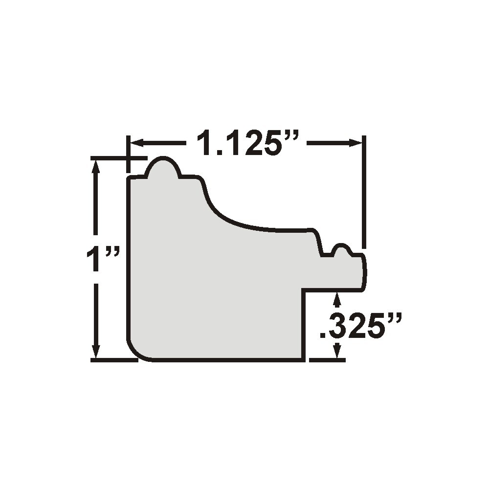 17x21 Picture Frame, Annesbury 1.125 Inch Wood Moulding, Wall Display Frame for Art, Posters, or Photos by wallsthatspeak